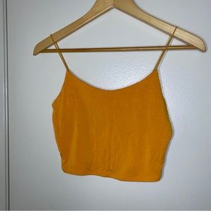 GARAGE Gold Cropped Bungee Cami